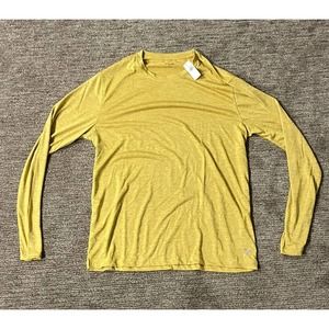Women’s Old Navy Active Long Sleeve Core Size L Yellow Q7